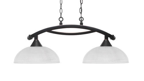 Toltec Lighting - 872-BC-540 - Two Light Island Pendant - Bow - Black Copper