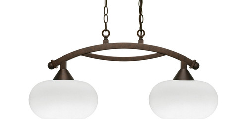 Toltec Lighting - 872-BRZ-214 - Two Light Island Pendant - Bow - Bronze