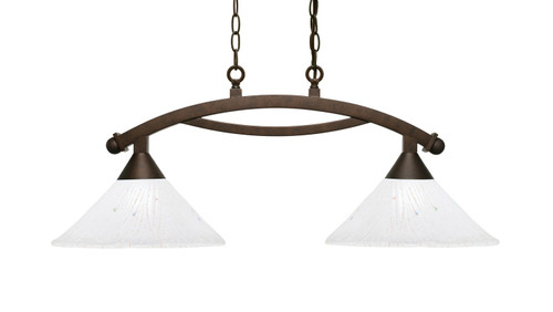 Toltec Lighting - 872-BRZ-701 - Two Light Island Bar - Bow - Bronze