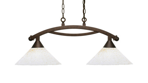 Toltec Lighting - 872-BRZ-702 - Two Light Island Bar - Bow - Bronze