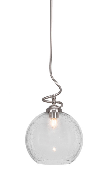 Toltec Lighting - 900-BN-4370 - One Light Pendant - Capri - Brushed Nickel
