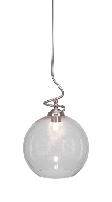 Toltec Lighting - 900-BN-4390 - One Light Pendant - Capri - Brushed Nickel