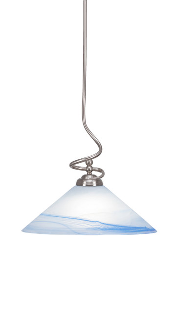 Toltec Lighting - 900-BN-514 - One Light Pendant - Capri - Brushed Nickel