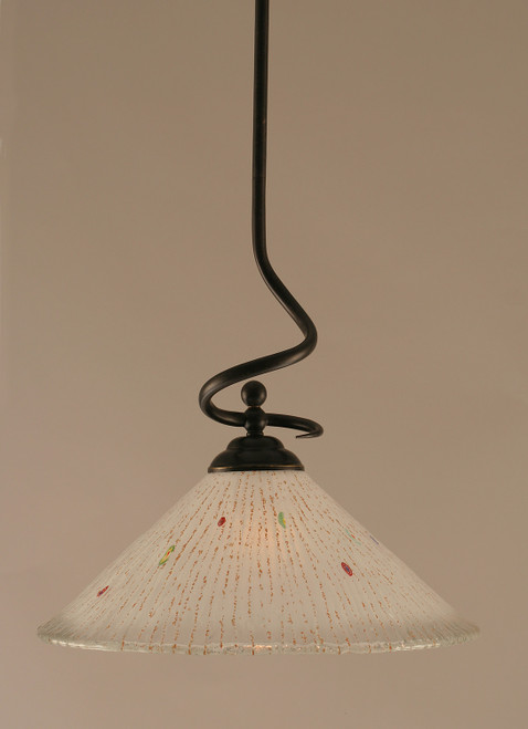Toltec Lighting - 900-DG-711 - One Light Pendant - Capri - Dark Granite