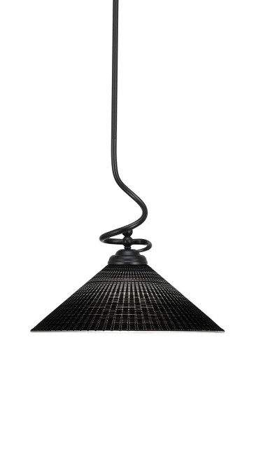 Toltec Lighting - 900-MB-4019 - One Light Pendant - Capri - Matte Black