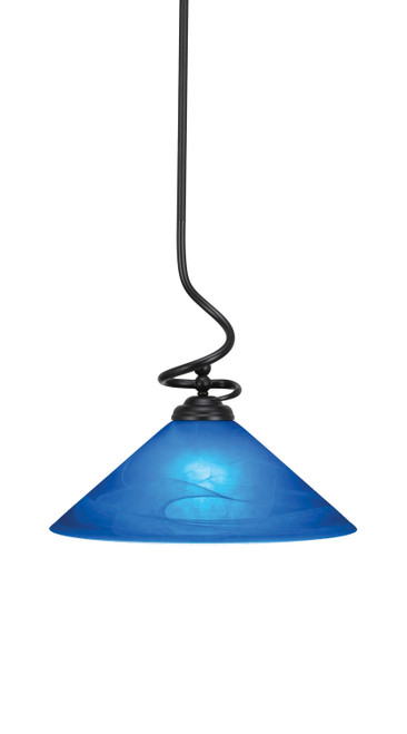 Toltec Lighting - 900-MB-415 - One Light Pendant - Capri - Matte Black