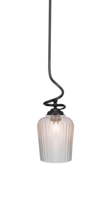 Toltec Lighting - 900-MB-4280 - One Light Pendant - Capri - Matte Black