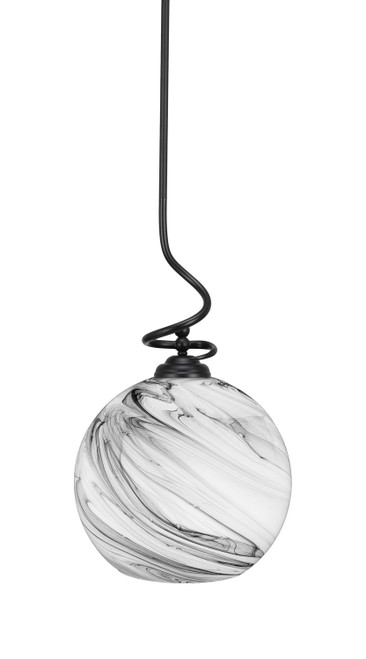 Toltec Lighting - 900-MB-4399 - One Light Pendant - Capri - Matte Black