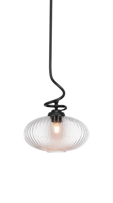 Toltec Lighting - 900-MB-4658 - One Light Pendant - Capri - Matte Black