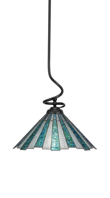 Toltec Lighting - 900-MB-932 - One Light Pendant - Capri - Matte Black