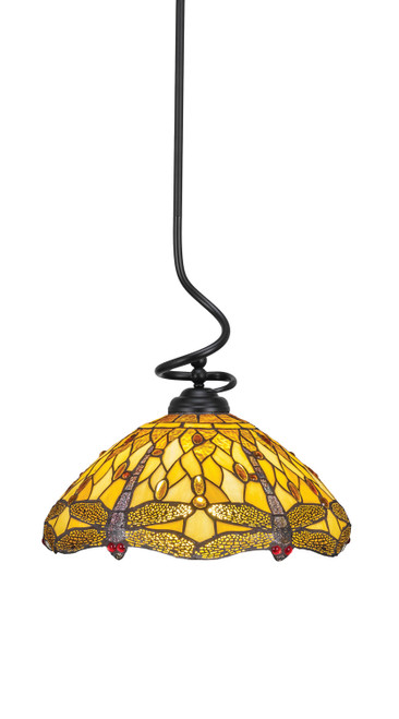 Toltec Lighting - 900-MB-946 - One Light Pendant - Capri - Matte Black