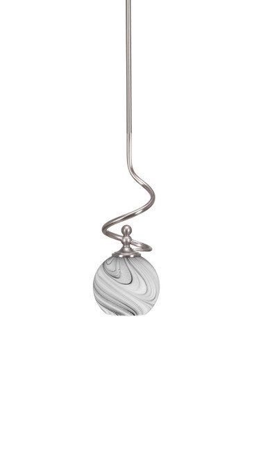 Toltec Lighting - 901-BN-4109 - One Light Mini Pendant - Capri - Brushed Nickel
