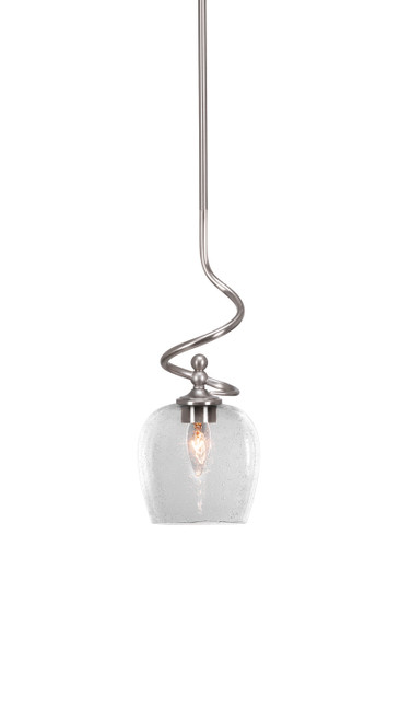 Toltec Lighting - 901-BN-4810 - One Light Mini Pendant - Capri - Brushed Nickel