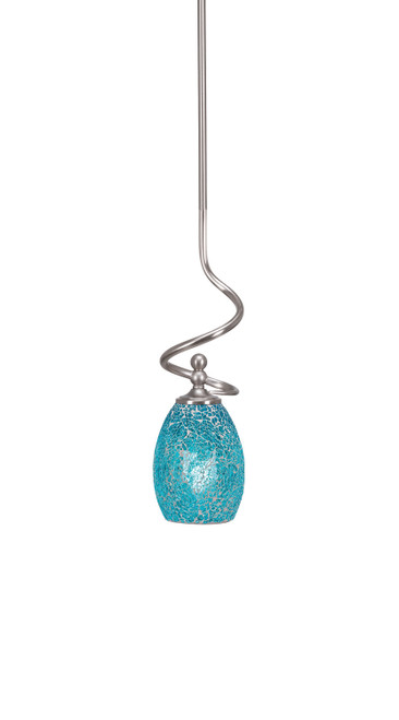 Toltec Lighting - 901-BN-5055 - One Light Mini Pendant - Capri - Brushed Nickel