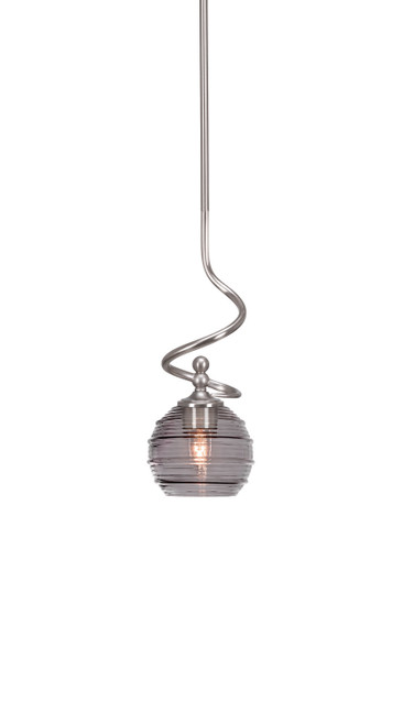 Toltec Lighting - 901-BN-5112 - One Light Mini Pendant - Capri - Brushed Nickel