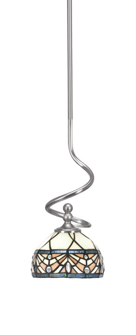 Toltec Lighting - 901-BN-9485 - One Light Mini Pendant - Capri - Brushed Nickel
