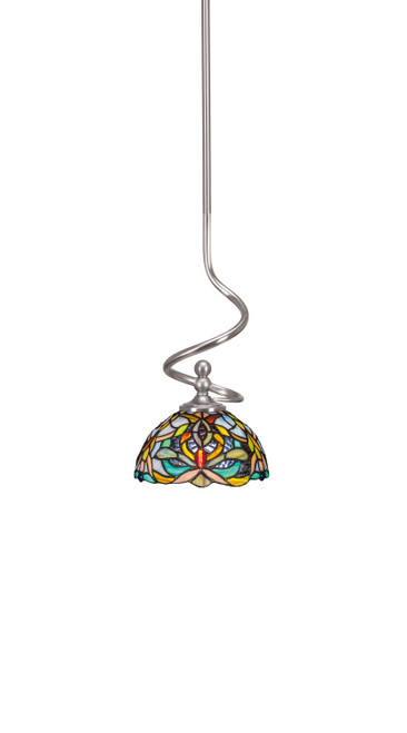 Toltec Lighting - 901-BN-9905 - One Light Mini Pendant - Capri - Brushed Nickel