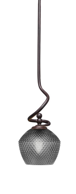 Toltec Lighting - 901-DG-4622 - One Light Mini Pendant - Capri - Dark Granite