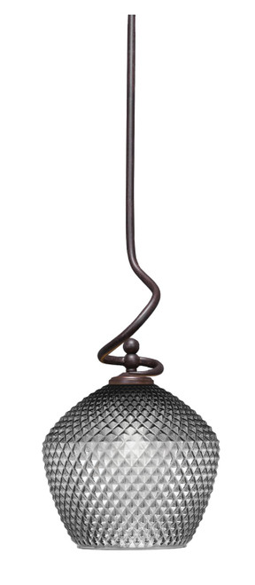 Toltec Lighting - 901-DG-4922 - One Light Mini Pendant - Capri - Dark Granite