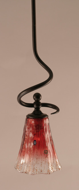 Toltec Lighting - 901-DG-726 - One Light Mini Pendant - Capri - Dark Granite