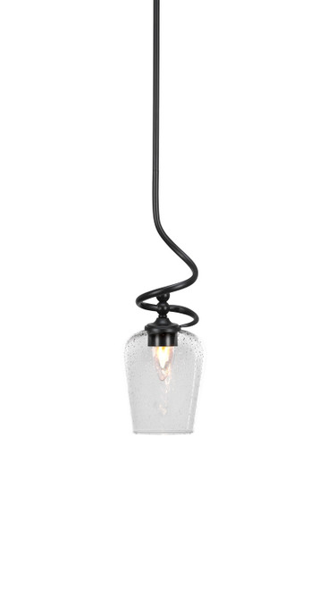 Toltec Lighting - 901-MB-210 - One Light Mini Pendant - Capri - Matte Black