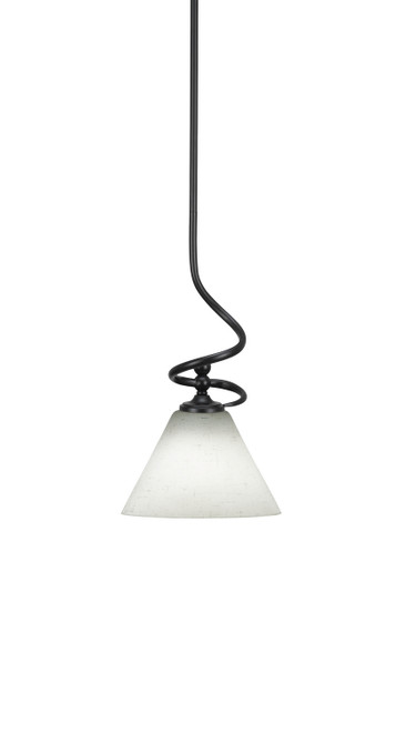 Toltec Lighting - 901-MB-312 - One Light Mini Pendant - Capri - Matte Black