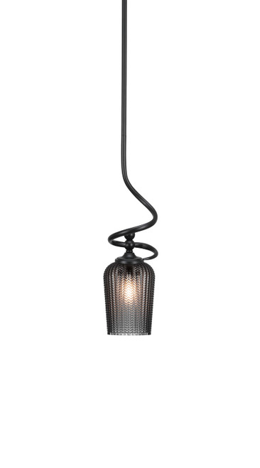 Toltec Lighting - 901-MB-4252 - One Light Mini Pendant - Capri - Matte Black