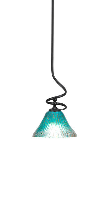 Toltec Lighting - 901-MB-458 - One Light Mini Pendant - Capri - Matte Black
