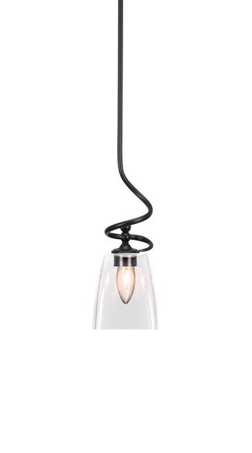 Toltec Lighting - 901-MB-461 - One Light Mini Pendant - Capri - Matte Black