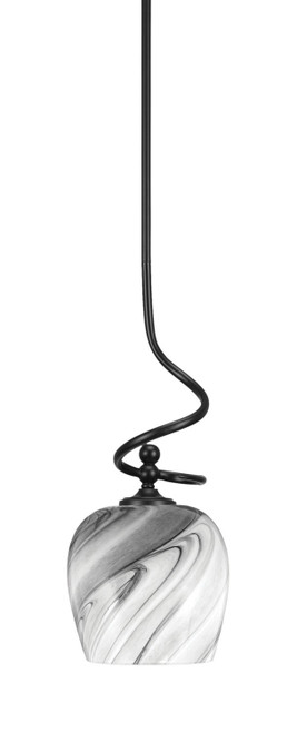 Toltec Lighting - 901-MB-4819 - One Light Mini Pendant - Capri - Matte Black