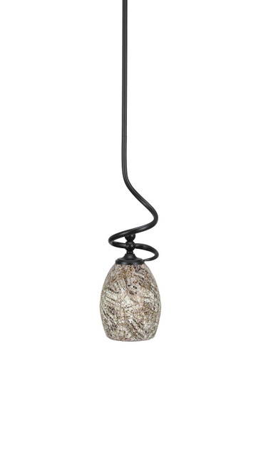 Toltec Lighting - 901-MB-5054 - One Light Mini Pendant - Capri - Matte Black