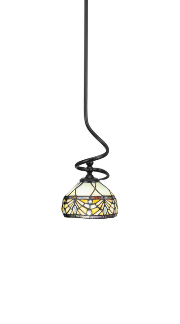 Toltec Lighting - 901-MB-9485 - One Light Mini Pendant - Capri - Matte Black