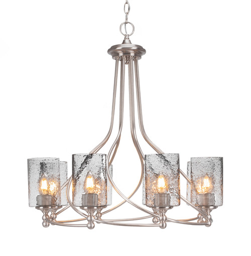 Toltec Lighting - 908-BN-3002 - Eight Light Chandelier - Capri - Brushed Nickel