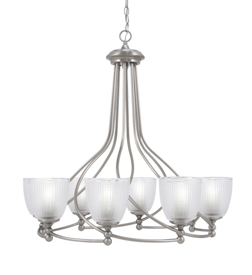 Toltec Lighting - 908-BN-500 - Eight Light Chandelier - Capri - Brushed Nickel