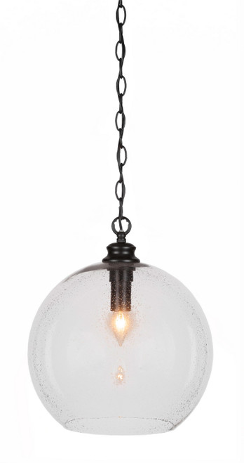 Toltec Lighting - 90-MB-4390 - One Light Pendant - Kimbro - Matte Black
