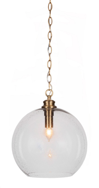 Toltec Lighting - 90-NAB-4390 - One Light Pendant - Kimbro - New Age Brass