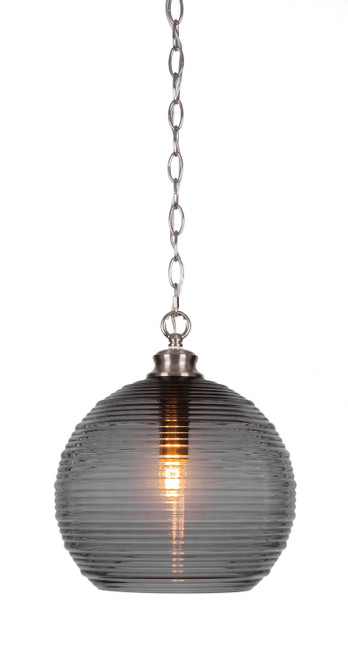 Toltec Lighting - 91-BN-5132 - One Light Pendant - Malena - Brushed Nickel