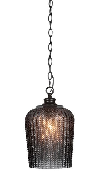 Toltec Lighting - 91-MB-4282 - One Light Pendant - Cordova - Matte Black