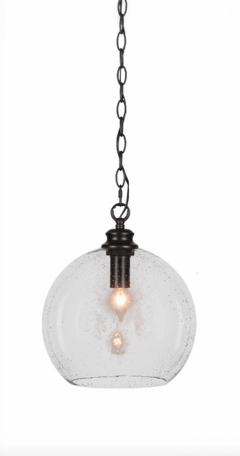 Toltec Lighting - 91-MB-4370 - One Light Pendant - Kimbro - Matte Black