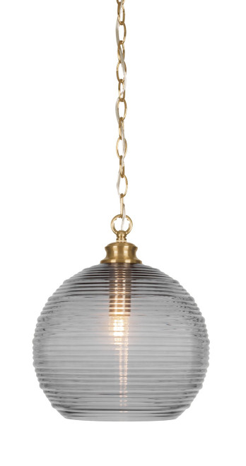 Toltec Lighting - 91-NAB-5132 - One Light Pendant - Malena - New Age Brass