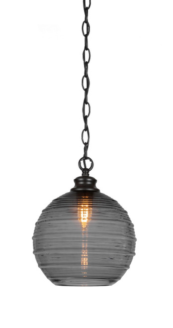 Toltec Lighting - 92-MB-5122 - One Light Pendant - Malena - Matte Black