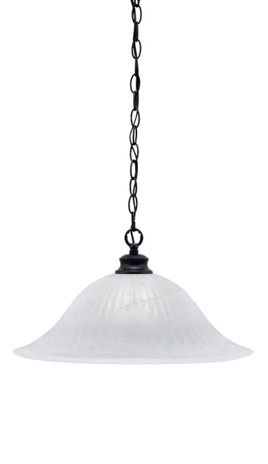 Toltec Lighting - 92-MB-5881 - One Light Pendant - Chain - Matte Black