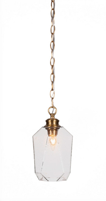 Toltec Lighting - 92-NAB-4460 - One Light Pendant - Rocklin - New Age Brass