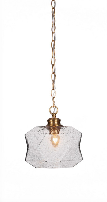 Toltec Lighting - 92-NAB-4492 - One Light Pendant - Rocklin - New Age Brass