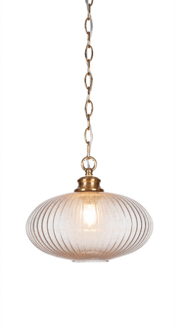 Toltec Lighting - 92-NAB-4658 - One Light Pendant - Carina - New Age Brass