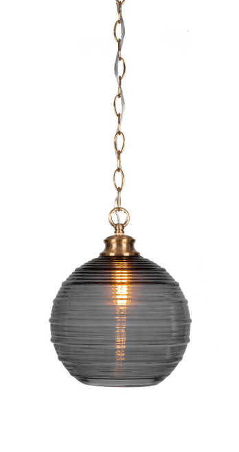 Toltec Lighting - 92-NAB-5122 - One Light Pendant - Malena - New Age Brass