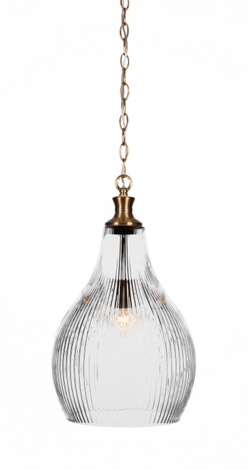 Toltec Lighting - 93-NAB-4660 - One Light Pendant - Carina - New Age Brass