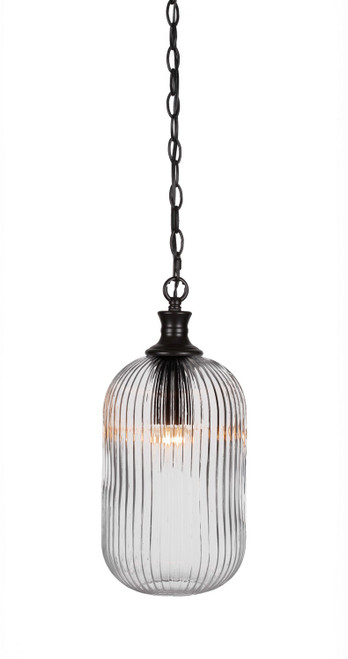 Toltec Lighting - 94-MB-4600 - One Light Pendant - Carina - Matte Black