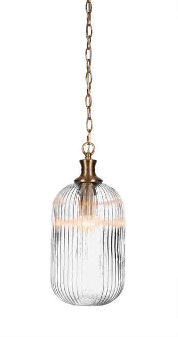 Toltec Lighting - 94-NAB-4600 - One Light Pendant - Carina - New Age Brass