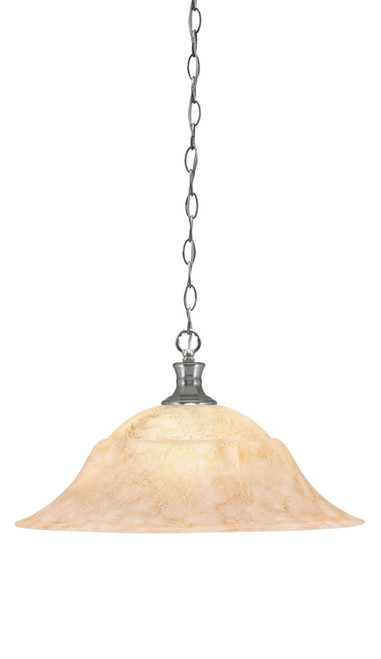 Toltec Lighting - 96-BN-53818 - One Light Pendant - Chain - Brushed Nickel